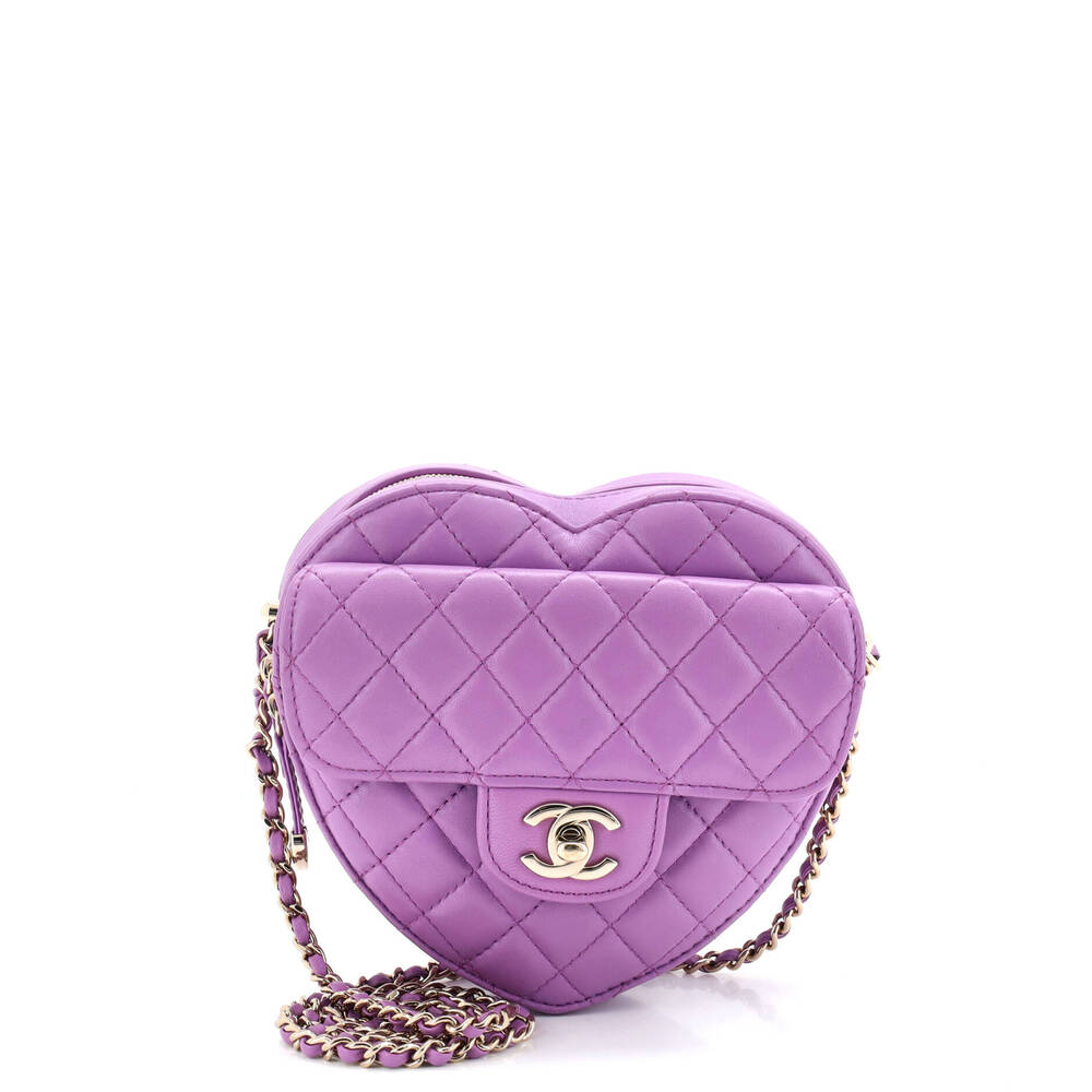 Chanel Cc In Love Heart Bag Quilted #301843C48B